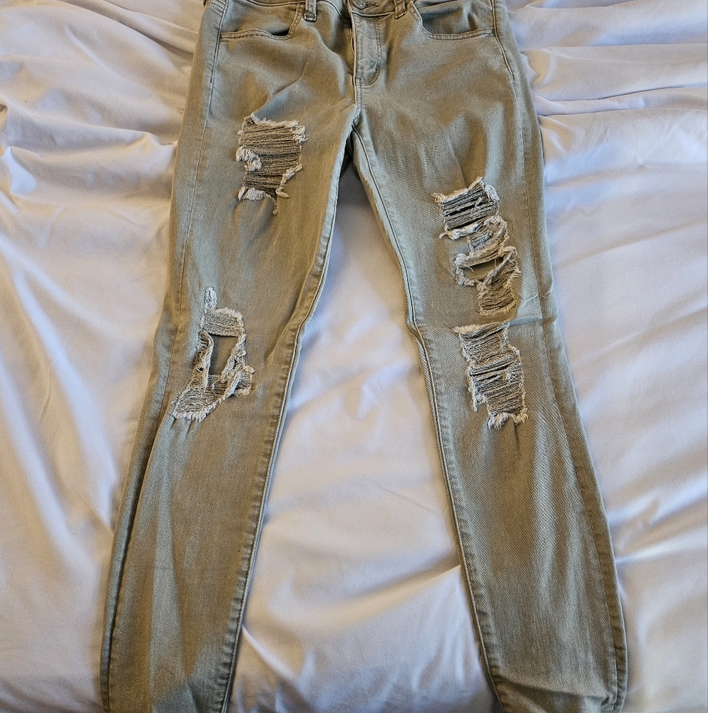 American Eagle jeans , grey, size 8Reg